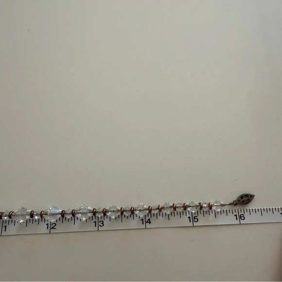 Necklace- Art Deco Style- Clear Beads- Clip on Earrings- Vintage - Picture 10 of 11